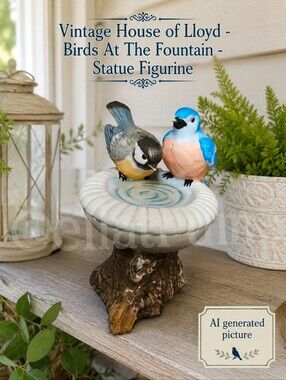 Vintage House of Lloyd - Birds At The Fountain - Statue Figurine